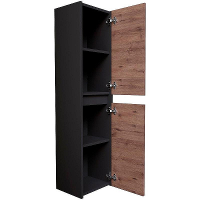 Шкаф пенал Grossman Смарт 30 303011 подвесной Веллигтон Графит