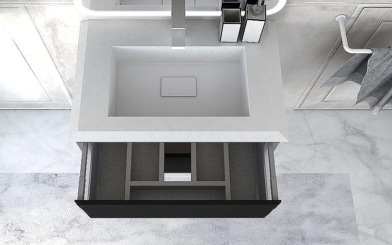 Тумба под раковину Cezares Bellagio 70 54715 подвесная Grafite, купить, цена, заказать, магазин, доставка, скидка, промокод, купить, цена, заказать, магазин, доставка, скидка, промокод