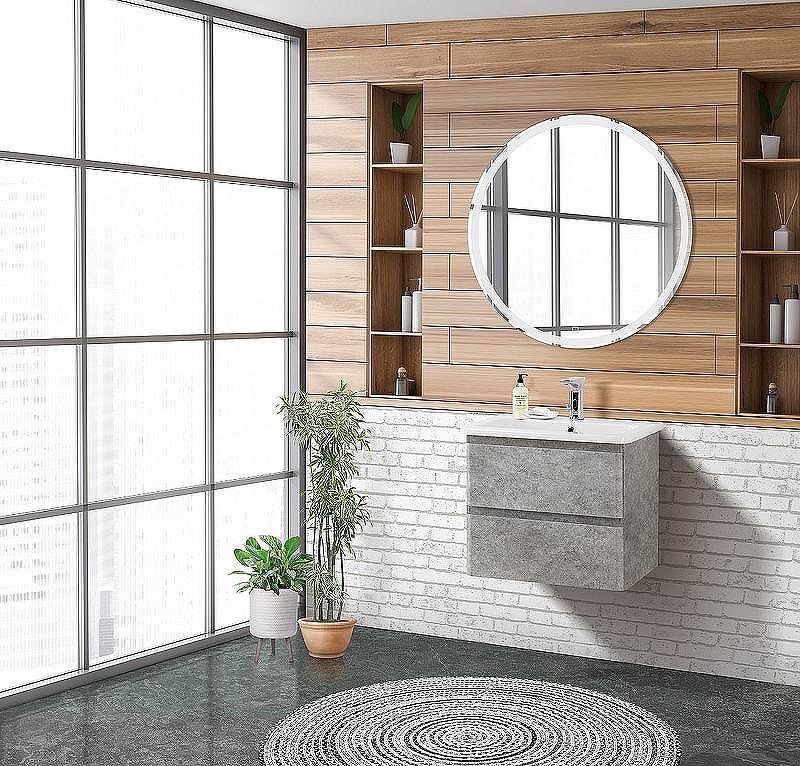 Тумба под раковину BelBagno 60 ALBANO-CER-600-2C-SO-CVG подвесная Cemento Verona Grigio, купить, цена, заказать, магазин, доставка, скидка, промокод, купить, цена, заказать, магазин, доставка, скидка, промокод