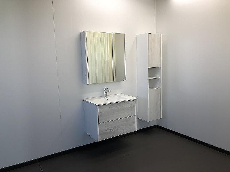 Зеркальный шкаф Comforty Женева 75 00004137096 Дуб белый, купить, цена, заказать, магазин, доставка, скидка, промокод, купить, цена, заказать, магазин, доставка, скидка, промокод