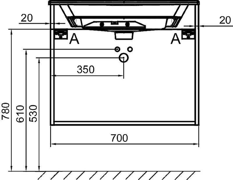 Тумба под раковину Jacob Delafon Odeon Rive Gauche 70 EB2521-R5-N18 подвесная Белая глянцевая, купить, цена, заказать, магазин, доставка, скидка, промокод, купить, цена, заказать, магазин, доставка, скидка, промокод