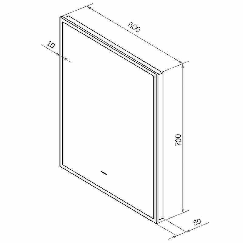 Зеркало Континент Amer 600х700 ЗЛП1537 с подсветкой с бесконтактным выключателем, купить, цена, заказать, магазин, доставка, скидка, промокод, купить, цена, заказать, магазин, доставка, скидка, промокод