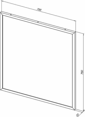 Зеркало Allen Brau Priority 70 1.31014.03 с подсветкой Латунь браш