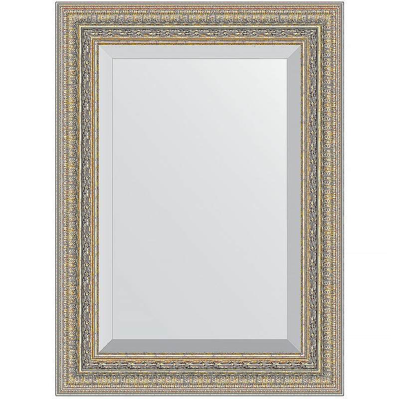 Зеркало Evoform Exclusive 75х55 BY 1224 с фацетом в багетной раме - Сусальное золото 80, купить, цена, заказать, магазин, доставка, скидка, промокод, купить, цена, заказать, магазин, доставка, скидка, промокод