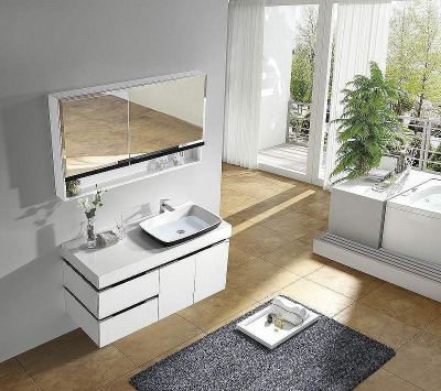 Зеркальный шкаф Orans BC-6019-1200R 120 601912RЗ Белый Черный