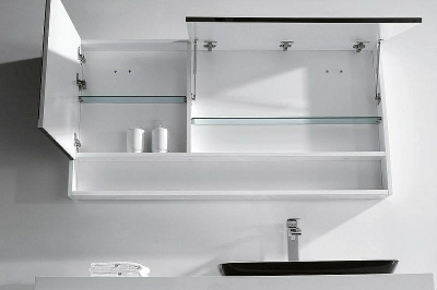 Зеркальный шкаф Orans BC-6019-1200R 120 601912RЗ Белый Черный