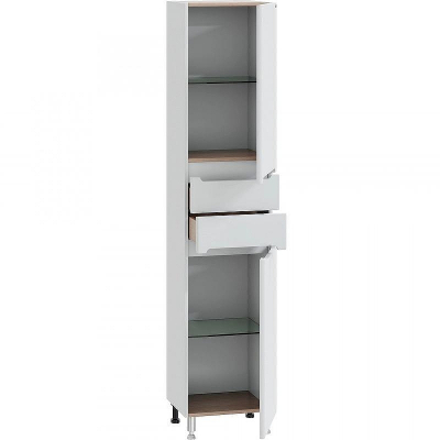 Шкаф пенал СанТа Лондон 40 Белый