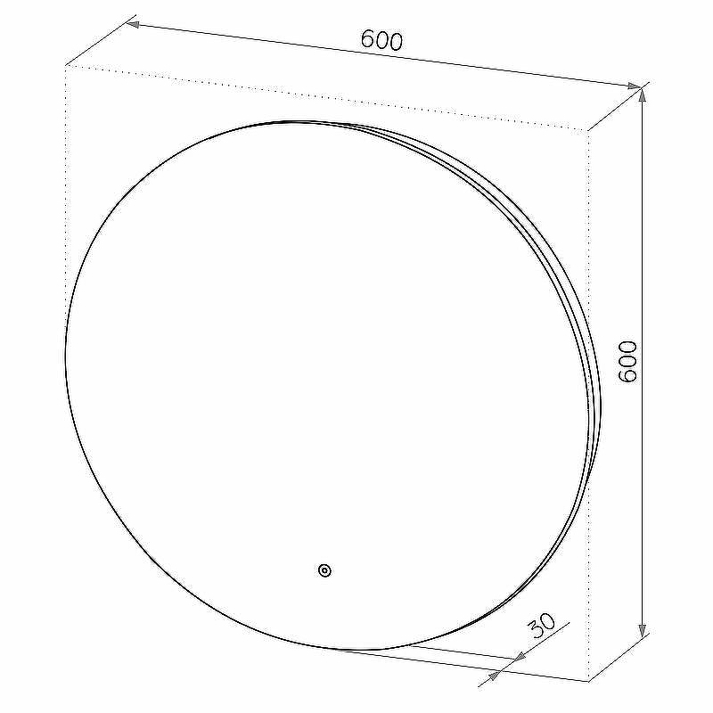 Зеркало Континент Ajour Eco 600х600 ЗЛП2806 с подсветкой с сенсорным выключателем с диммером, купить, цена, заказать, магазин, доставка, скидка, промокод, купить, цена, заказать, магазин, доставка, скидка, промокод