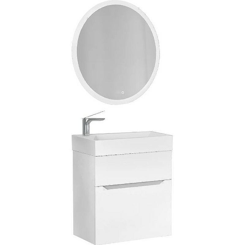 Тумба под раковину Jorno Folk 55 Folk.01.55/P/W/JR подвесная Белая, купить, цена, заказать, магазин, доставка, скидка, промокод, купить, цена, заказать, магазин, доставка, скидка, промокод