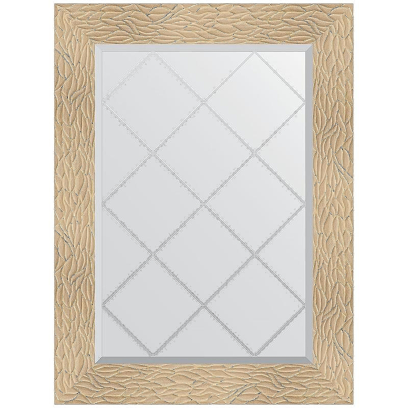 Зеркало Evoform Exclusive-G 89х66 BY 4107 с гравировкой в багетной раме - Золотые дюны 90, купить, цена, заказать, магазин, доставка, скидка, промокод, купить, цена, заказать, магазин, доставка, скидка, промокод