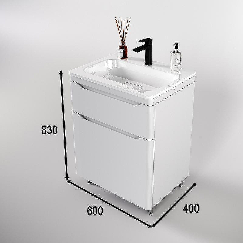 Тумба под раковину Style Line Марелла 60 Люкс Plus СС-00002395 Белый матовый антискрейтч, купить, цена, заказать, магазин, доставка, скидка, промокод, купить, цена, заказать, магазин, доставка, скидка, промокод