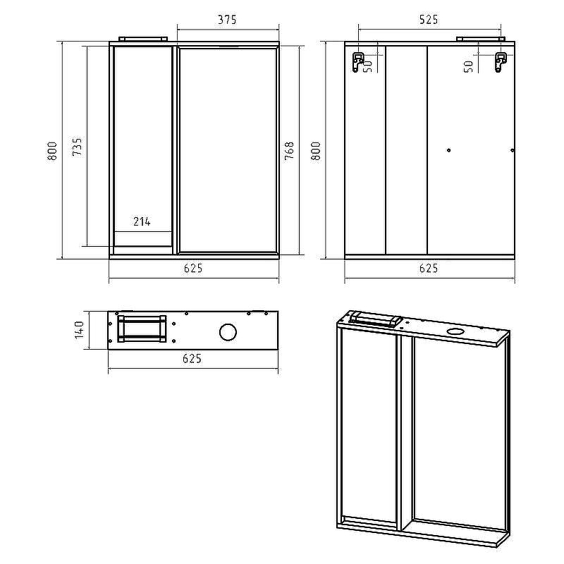 Зеркало со шкафом Brevita Balaton 65 L BAL-04065-01-Л с подсветкой Белое матовое, купить, цена, заказать, магазин, доставка, скидка, промокод, купить, цена, заказать, магазин, доставка, скидка, промокод
