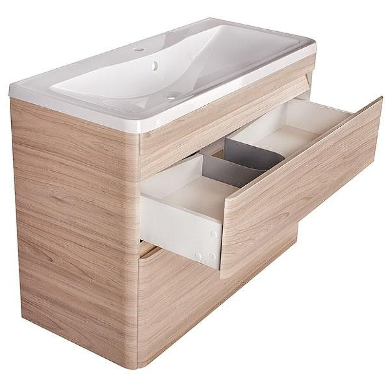 Тумба под раковину Style Line Атлантика 100 Люкс Plus ЛС-00000682 Ясень перламутр, купить, цена, заказать, магазин, доставка, скидка, промокод, купить, цена, заказать, магазин, доставка, скидка, промокод