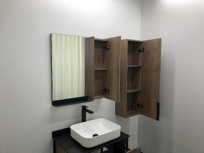 Зеркало со шкафом Comforty Кельн 75 00004149061 Дуб темный