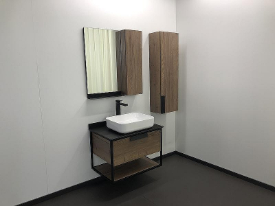 Зеркало со шкафом Comforty Кельн 75 00004149061 Дуб темный