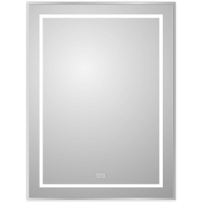 Зеркало BelBagno Kraft 60 SPC-KRAFT-600-800-LED-TCH-WARM с подсветкой Сатин с сенсорным выключателем и подогревом
