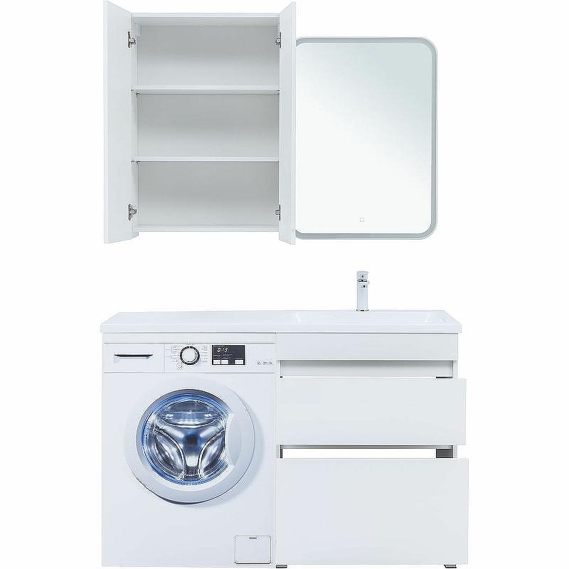 Тумба под раковину Aquanet Вега 130 329125 Белый глянец, купить, цена, заказать, магазин, доставка, скидка, промокод, купить, цена, заказать, магазин, доставка, скидка, промокод