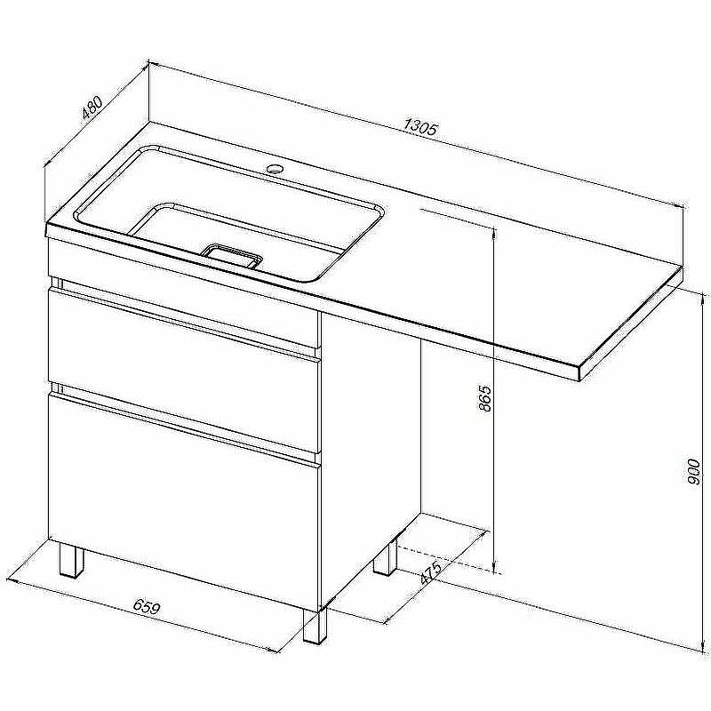 Тумба под раковину Aquanet Вега 130 329125 Белый глянец, купить, цена, заказать, магазин, доставка, скидка, промокод, купить, цена, заказать, магазин, доставка, скидка, промокод