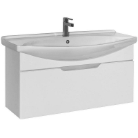 Тумба под раковину Dreja Laguna 105 99.0104 подвесная Белый глянец, купить, цена, заказать, магазин, доставка, скидка, промокод, купить, цена, заказать, магазин, доставка, скидка, промокод