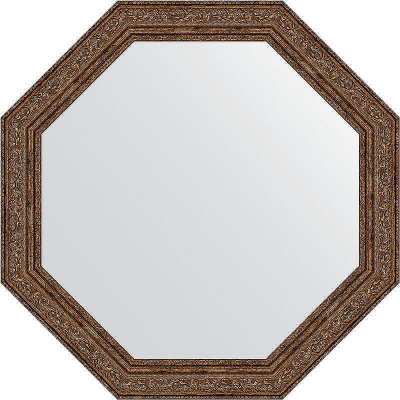 Зеркало Evoform Octagon 55х55 BY 3969 в багетной раме - Виньетка состаренная бронза 56