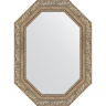 Зеркало Evoform Octagon 55x75 BY 7149 в багетной раме - Виньетка античное серебро 85, купить, цена, заказать, магазин, доставка, скидка, промокод, купить, цена, заказать, магазин, доставка, скидка, промокод