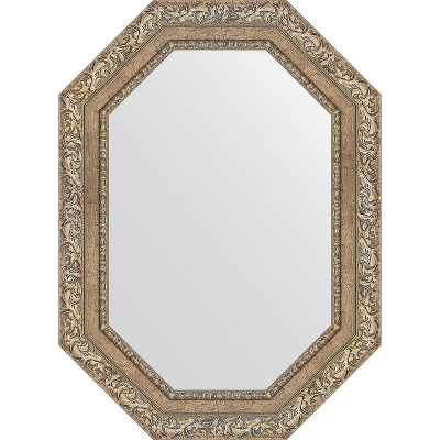 Зеркало Evoform Octagon 55x75 BY 7149 в багетной раме - Виньетка античное серебро 85