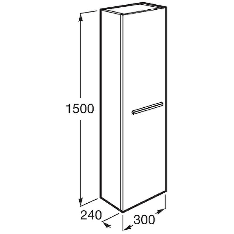 Шкаф пенал Roca Victoria 30 A857564806 подвесной Белый глянец, купить, цена, заказать, магазин, доставка, скидка, промокод, купить, цена, заказать, магазин, доставка, скидка, промокод