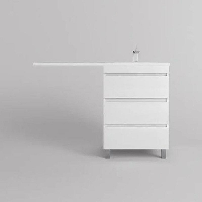 Тумба под раковину Style Line Даллас Леон 120 Люкс Plus СС-00002439 Белая