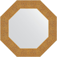 Зеркало Evoform Octagon 61х61 BY 7350 в багетной раме - Чеканка золотая 90, купить, цена, заказать, магазин, доставка, скидка, промокод, купить, цена, заказать, магазин, доставка, скидка, промокод