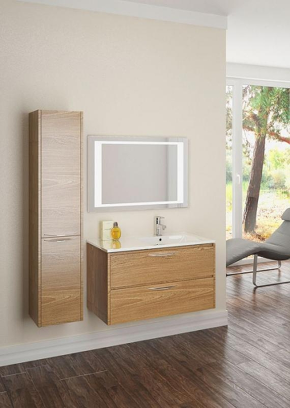 Тумба с раковиной SanVit Мэри-2 90 R kmery902 с фактурой под дерево подвесная Лиственница, купить, цена, заказать, магазин, доставка, скидка, промокод, купить, цена, заказать, магазин, доставка, скидка, промокод