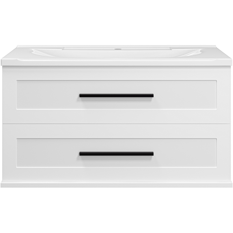 Тумба с раковиной Misty Модерн 100 УТ000024630 подвесная Белая матовая, купить, цена, заказать, магазин, доставка, скидка, промокод, купить, цена, заказать, магазин, доставка, скидка, промокод