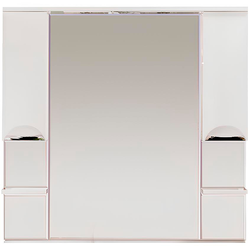 Зеркало со шкафом Misty София 100 П-Соф02100-011Св с подсветкой Белое глянцевое, купить, цена, заказать, магазин, доставка, скидка, промокод, купить, цена, заказать, магазин, доставка, скидка, промокод