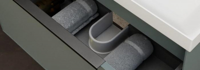 Тумба под раковину La Fenice Simpla 60 FNC-01-SIM-G-60 Серо-зеленая