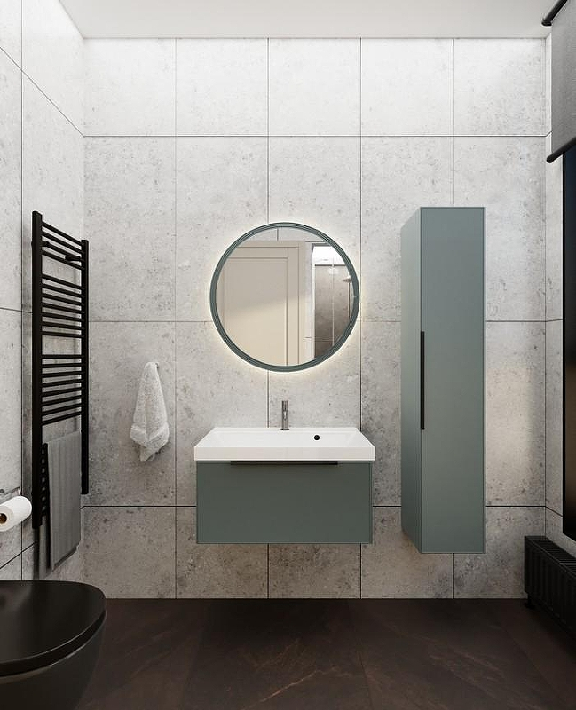 Тумба под раковину La Fenice Simpla 60 FNC-01-SIM-G-60 Серо-зеленая, купить, цена, заказать, магазин, доставка, скидка, промокод, купить, цена, заказать, магазин, доставка, скидка, промокод