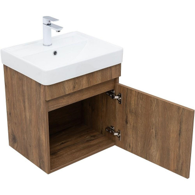 Тумба под раковину Aquanet Оптима 50 344794 подвесная Дуб рустикальный