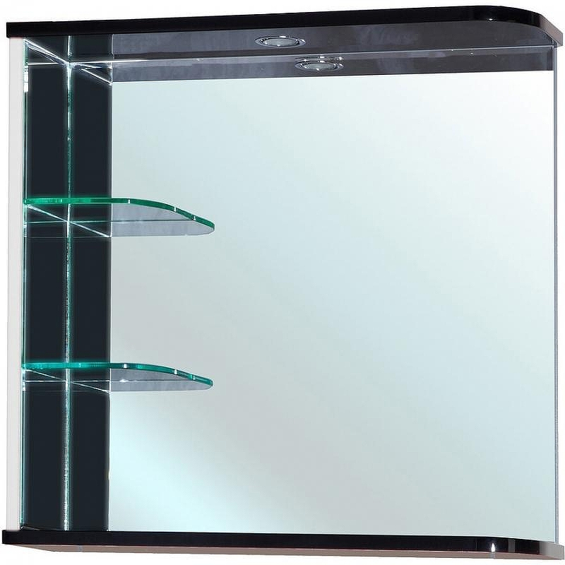 Зеркало Bellezza Рио 70 L 4613611062266 с подсветкой Черное Белое, купить, цена, заказать, магазин, доставка, скидка, промокод, купить, цена, заказать, магазин, доставка, скидка, промокод