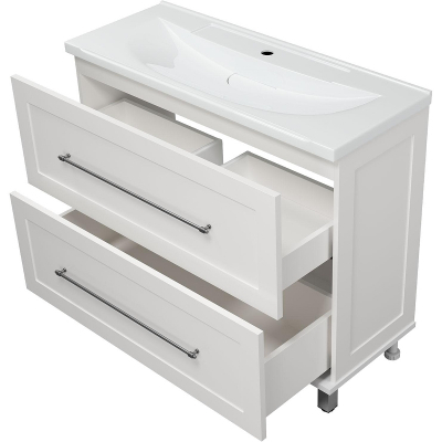 Тумба с раковиной Misty Марта 100 УТ000013290 Белая