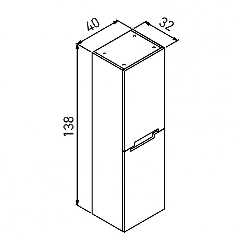 Шкаф пенал Orka Lodi 40 3007786 подвесной, купить, цена, заказать, магазин, доставка, скидка, промокод, купить, цена, заказать, магазин, доставка, скидка, промокод