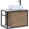 Тумба под раковину Aquanet Nova Lite Loft 75R 261657 подвесная Дуб рустикальный, купить, цена, заказать, магазин, доставка, скидка, промокод, купить, цена, заказать, магазин, доставка, скидка, промокод