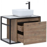 Тумба под раковину Aquanet Nova Lite Loft 75R 261657 подвесная Дуб рустикальный, купить, цена, заказать, магазин, доставка, скидка, промокод, купить, цена, заказать, магазин, доставка, скидка, промокод