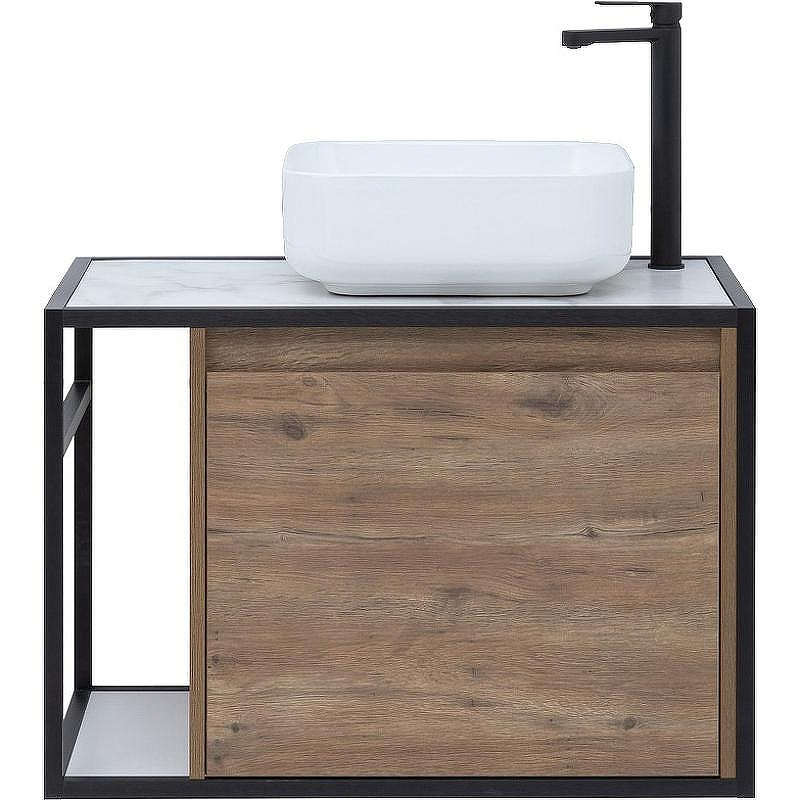 Тумба под раковину Aquanet Nova Lite Loft 75R 261657 подвесная Дуб рустикальный, купить, цена, заказать, магазин, доставка, скидка, промокод, купить, цена, заказать, магазин, доставка, скидка, промокод