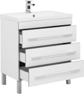 Тумба с раковиной Aquanet Верона 75 212874 Белая