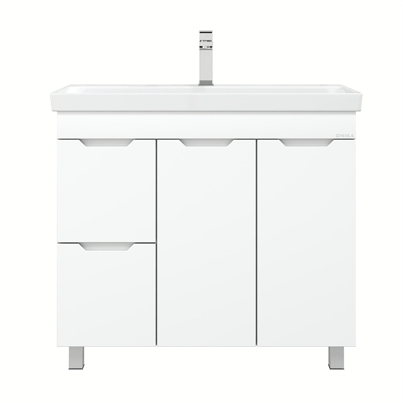 Тумба под раковину Onika Айленд 90 109030 с бельевой корзиной цвет Белый, купить, цена, заказать, магазин, доставка, скидка, промокод, купить, цена, заказать, магазин, доставка, скидка, промокод