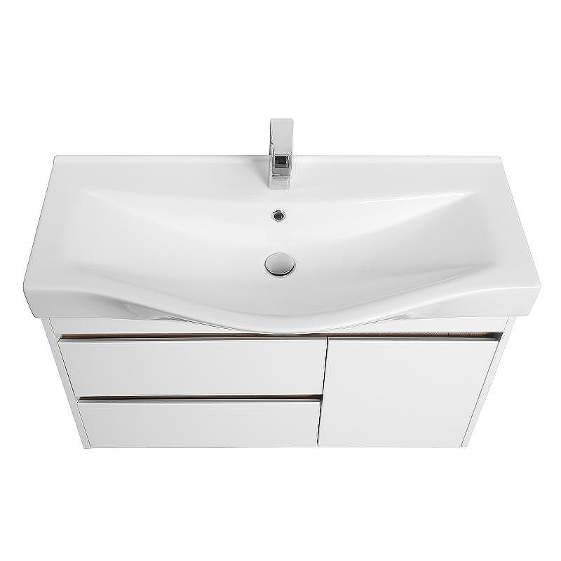 Тумба под раковину Aquaton Нортон 100 1A249001NT010 подвесная Белая глянцевая, купить, цена, заказать, магазин, доставка, скидка, промокод, купить, цена, заказать, магазин, доставка, скидка, промокод