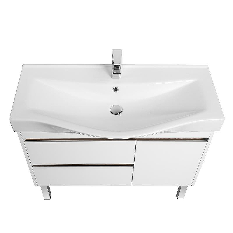 Тумба под раковину Aquaton Нортон 100 1A249001NT010 подвесная Белая глянцевая, купить, цена, заказать, магазин, доставка, скидка, промокод, купить, цена, заказать, магазин, доставка, скидка, промокод