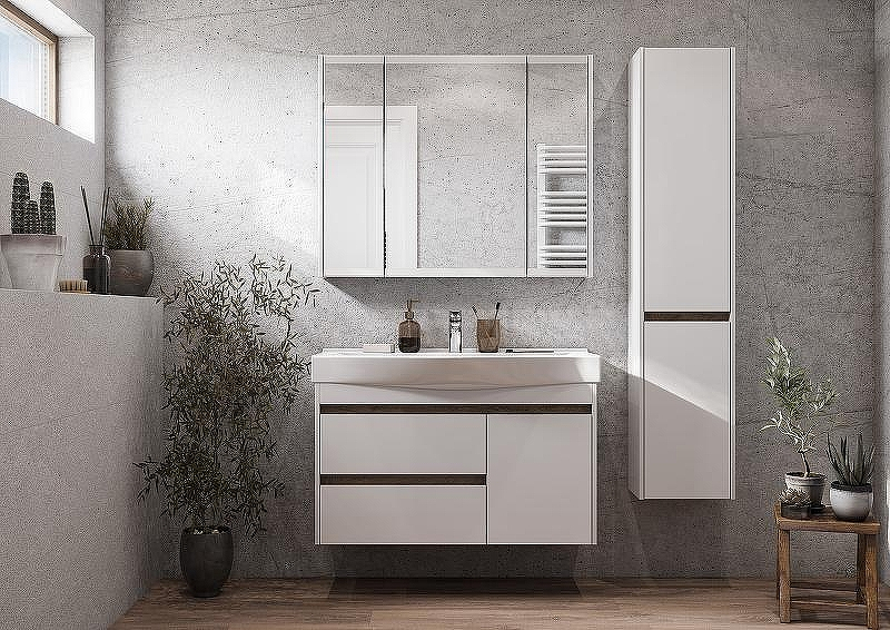 Тумба под раковину Aquaton Нортон 100 1A249001NT010 подвесная Белая глянцевая, купить, цена, заказать, магазин, доставка, скидка, промокод, купить, цена, заказать, магазин, доставка, скидка, промокод