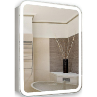 Зеркальный шкаф Creto Attento 60 18-840140A с подсветкой Белый, купить, цена, заказать, магазин, доставка, скидка, промокод, купить, цена, заказать, магазин, доставка, скидка, промокод