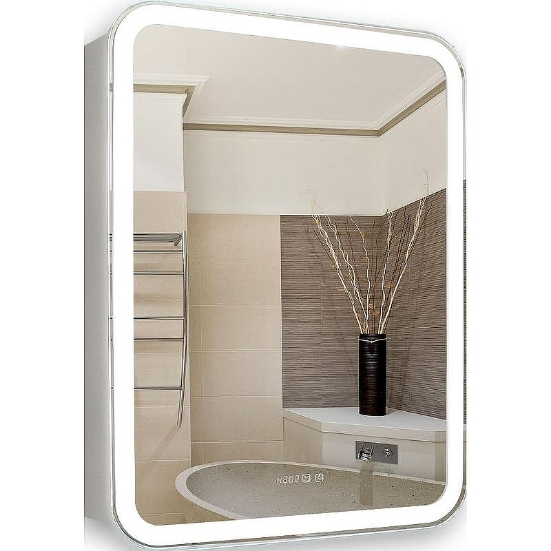 Зеркальный шкаф Creto Attento 60 18-840140A с подсветкой Белый, купить, цена, заказать, магазин, доставка, скидка, промокод, купить, цена, заказать, магазин, доставка, скидка, промокод