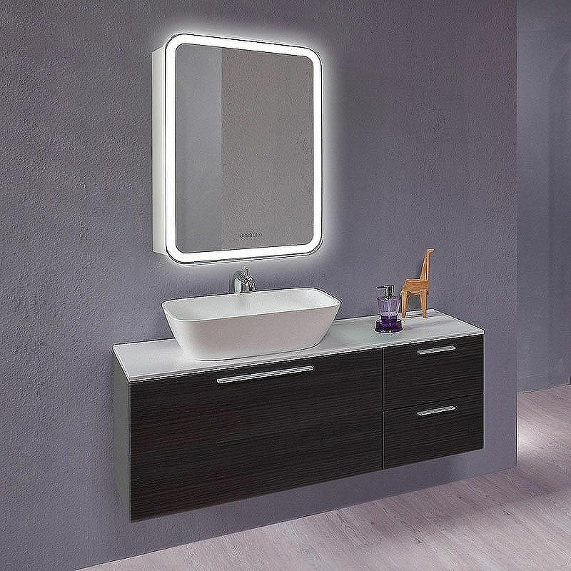 Зеркальный шкаф Creto Attento 60 18-840140A с подсветкой Белый, купить, цена, заказать, магазин, доставка, скидка, промокод, купить, цена, заказать, магазин, доставка, скидка, промокод