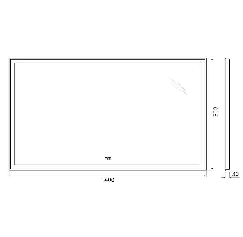 Зеркало BelBagno 140 SPC-GRT-1400-800-LED-TCH-WARM с подсветкой с подогревом с сенсорным выключателем, купить, цена, заказать, магазин, доставка, скидка, промокод, купить, цена, заказать, магазин, доставка, скидка, промокод